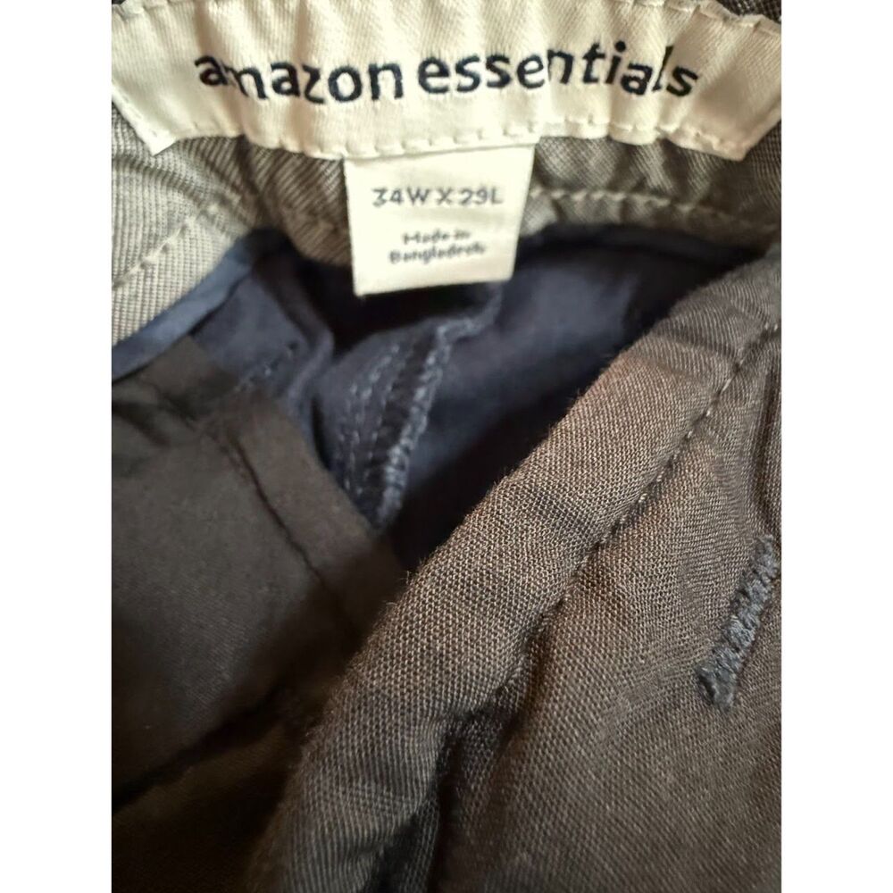 Amazon Essentials navy men's pants in size 34Wx29L - Picture 5 of 6